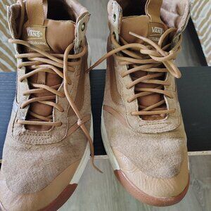 VANS HIKERS: Climb Mountains or Just Your Couch! (TAN, SIZE 11)